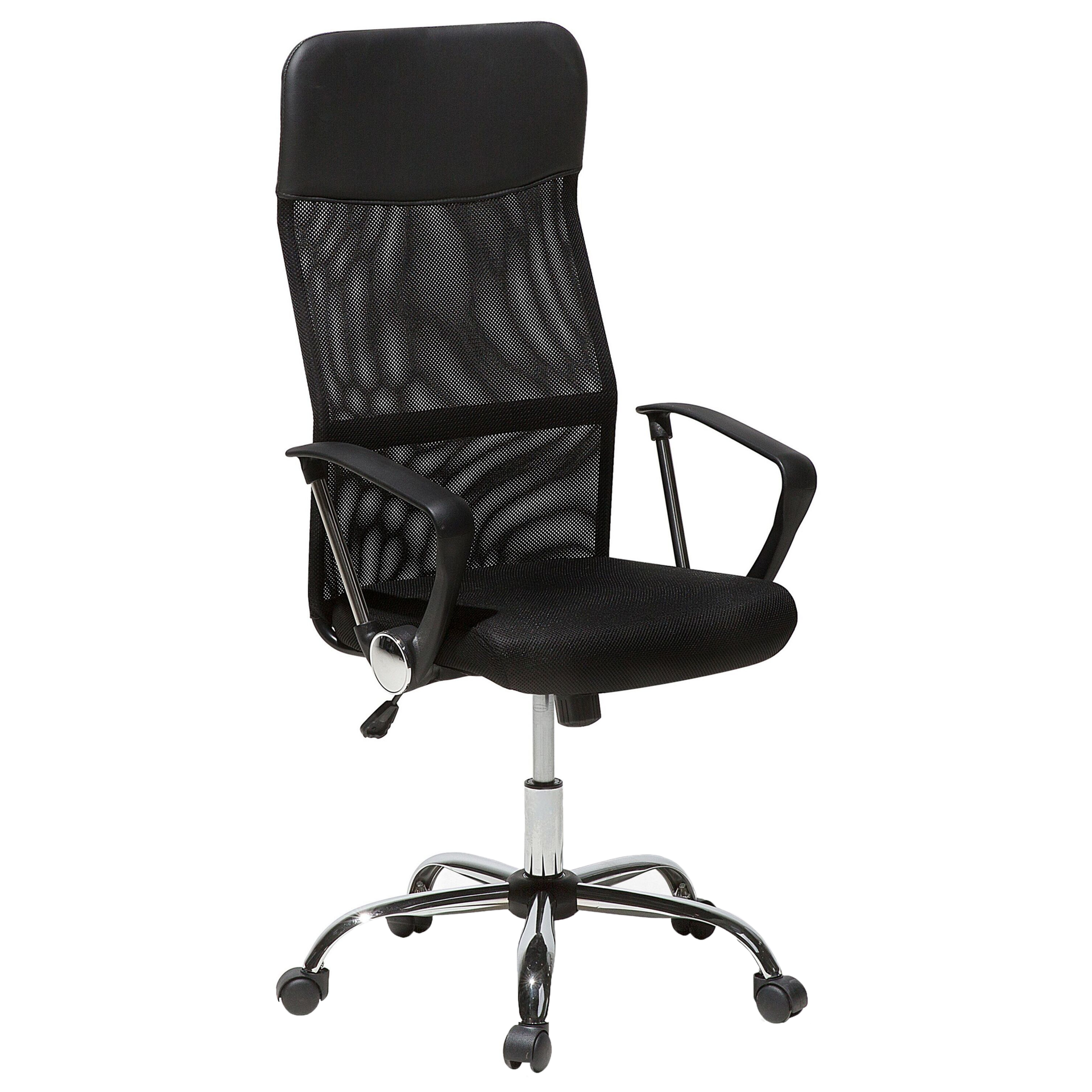 Beliani Krzesło biurowe Design Czarny 5051