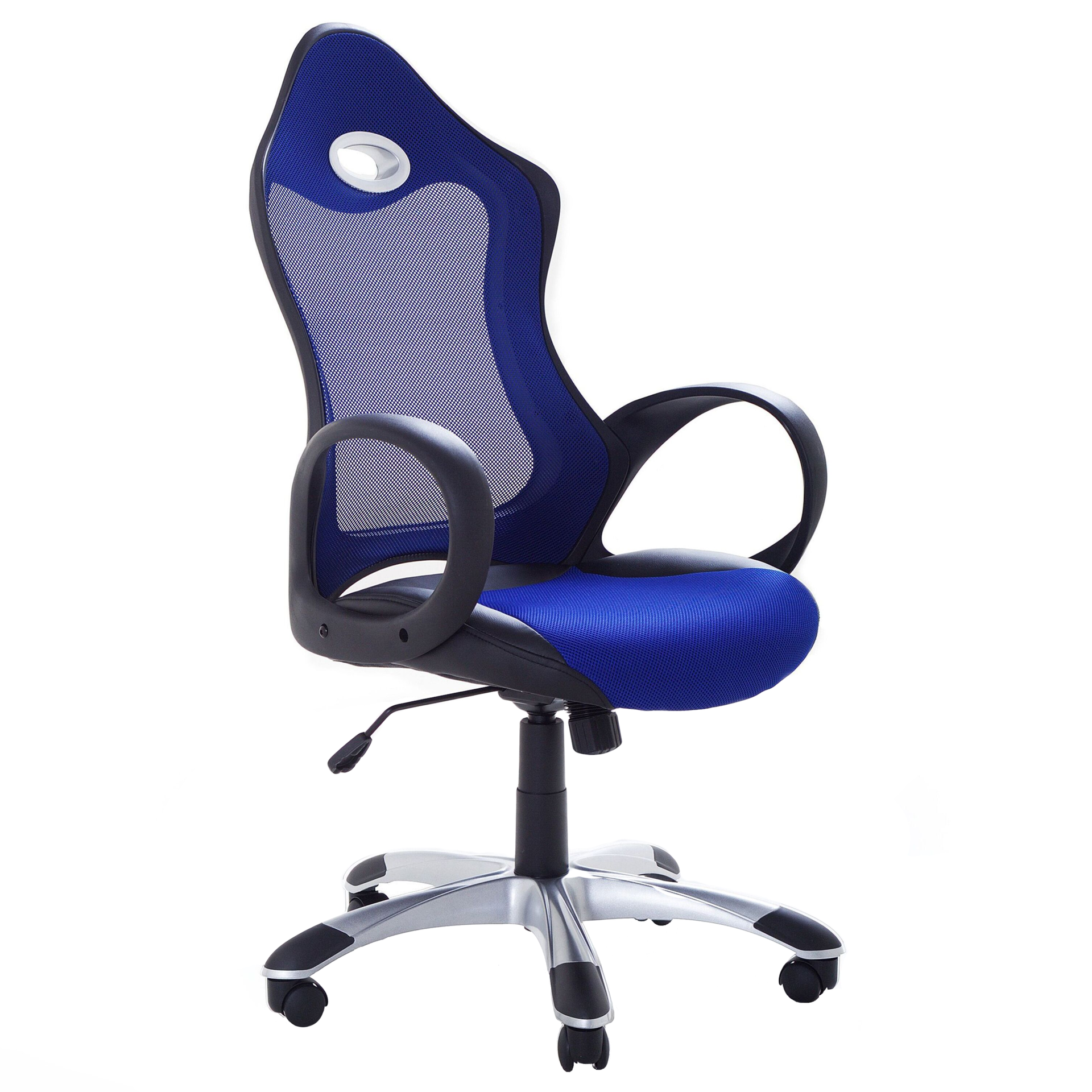 Beliani beliani krzesło obrotowe  Computer fotel  krzesło biurowe krzesło      ichair Niebieski FQJ1225 18719649