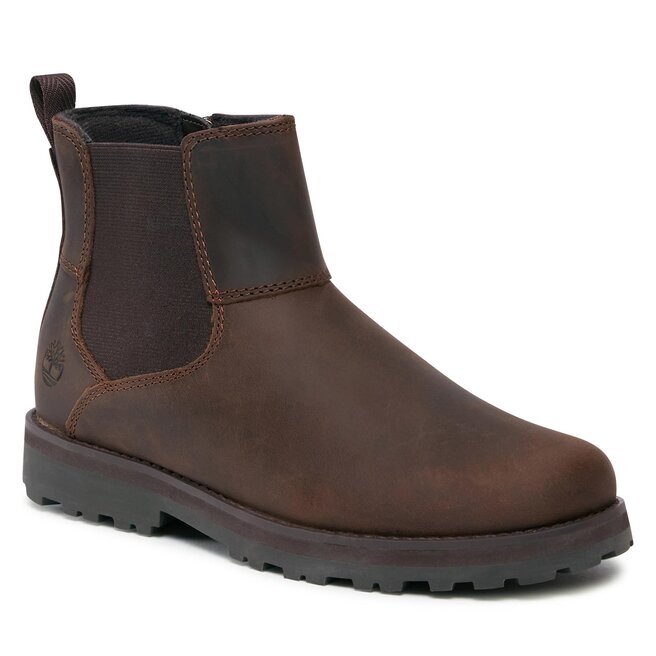 Kozaki Timberland Courma Kid Chelsea TB0A28PY9311 Dk Brown Full Grain