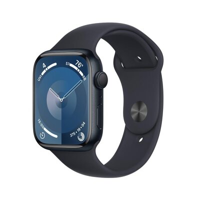 Apple Watch Series 9 GPS 45mm Aluminium Sport S/M Czarny