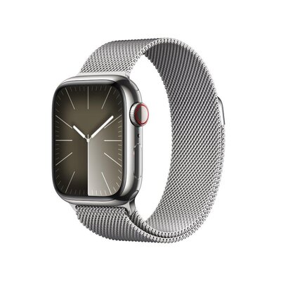 Apple Watch Series 9 GPS + Cellular 41mm Stal Srebrny