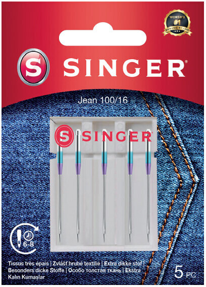 Igły do maszyny do szycia Singer DENIM 100/16 5PK 5 szt. (7393033107444)