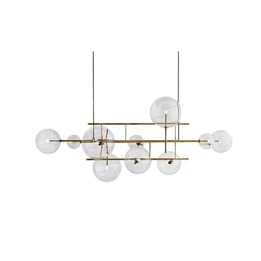Lampa wisząca charm mosiądz 200 cm kod: ST-9757P-L
