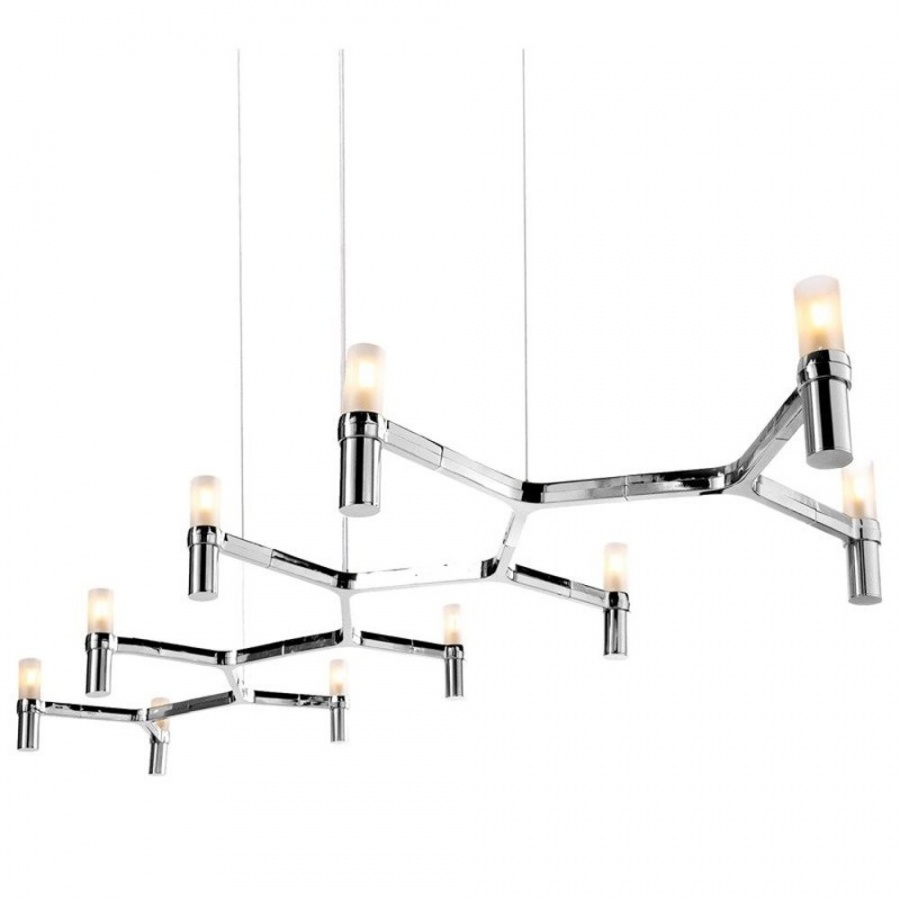 Lampa wisząca candles-10 chrom 165 cm kod: ST-8043-10 chrome