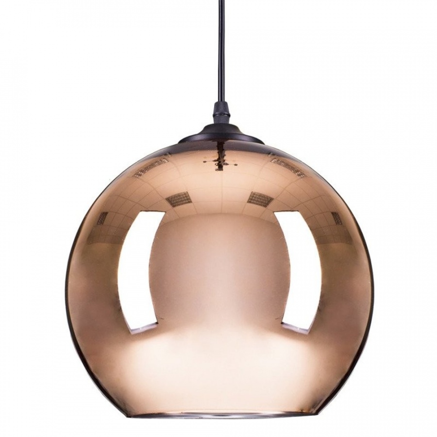 Lampa wisząca mirror glow - s miedziana 25 cm kod: ST-9021-S copper