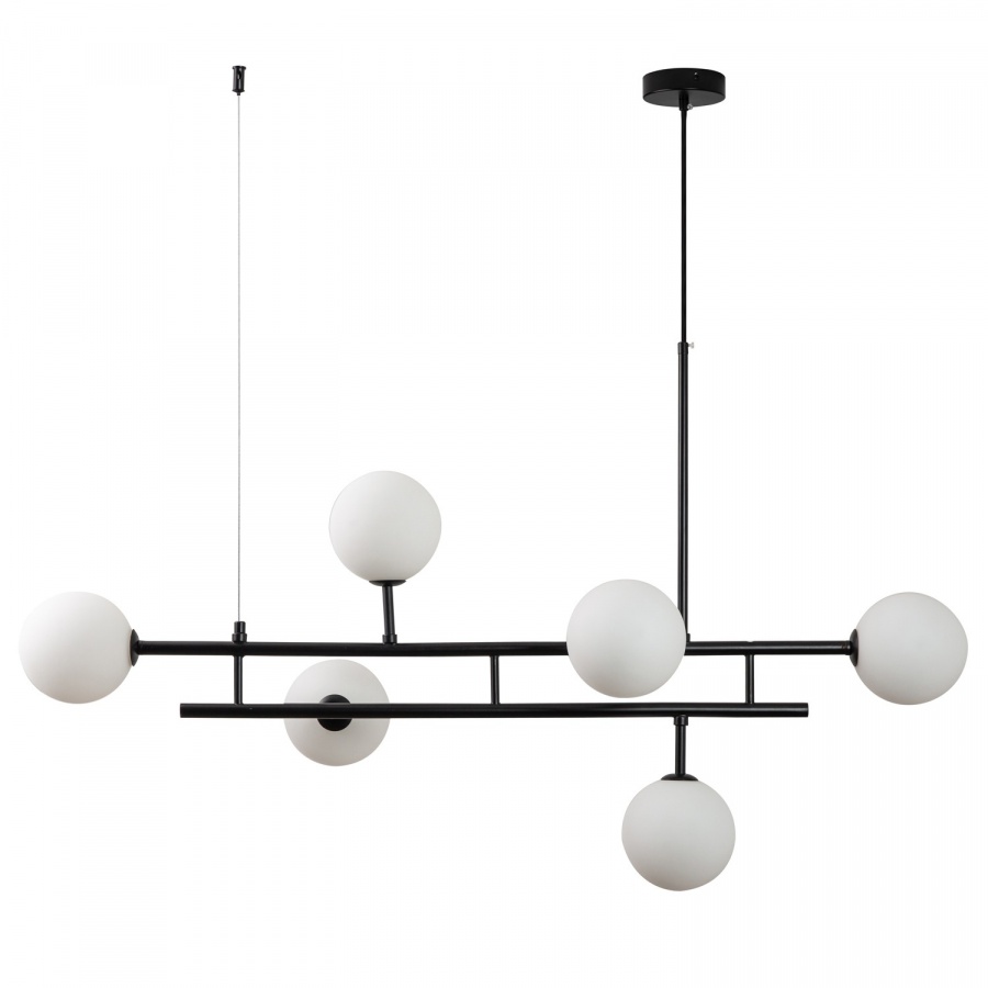 Lampa wisząca moderno duo czarna 100 cm kod: DN1507 black