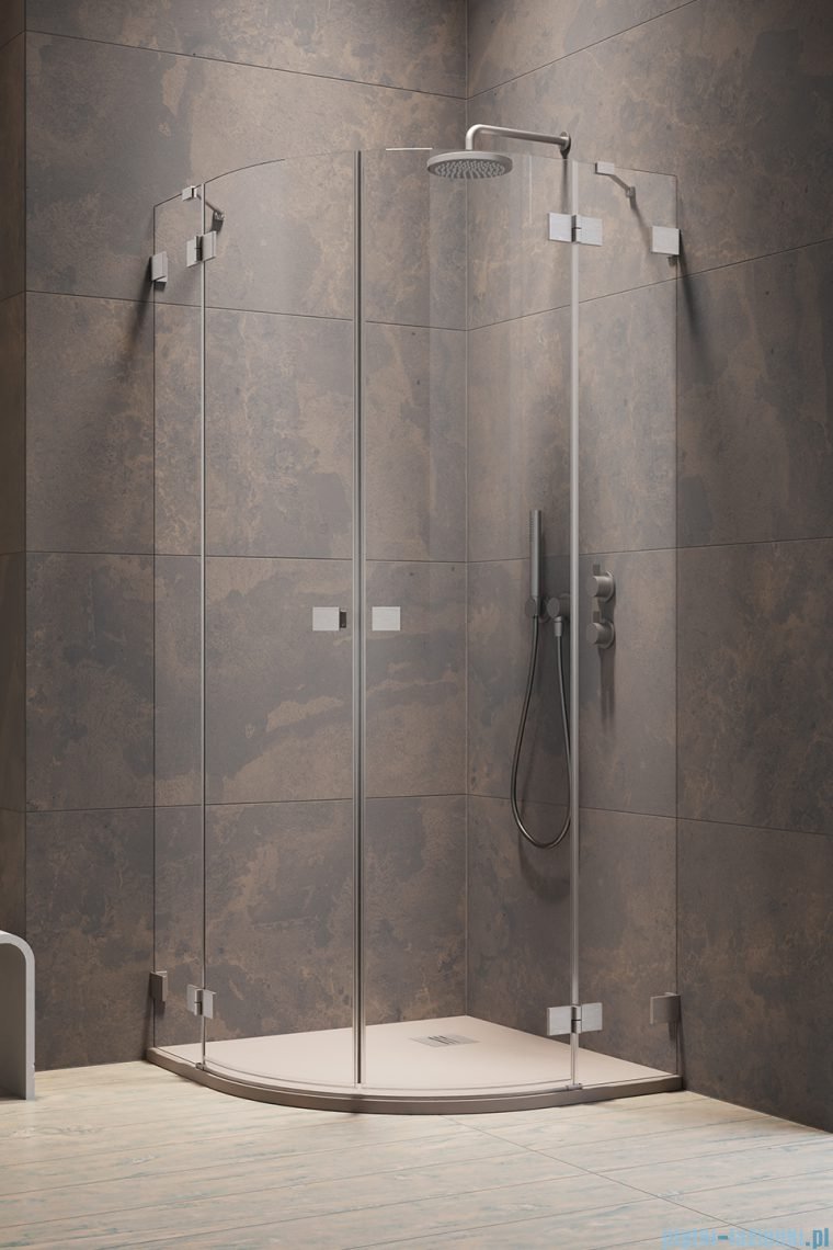 Radaway Essenza Pro Brushed Nickel Pdd kabina 90x100 cm szczotkowany nikiel 10095090-91-01L/10095100-91-01R