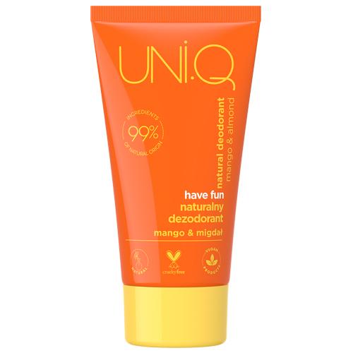 4ORGANIC UNI.Q Have fun Naturalny dezodorant Mango i Migdał, 50ml