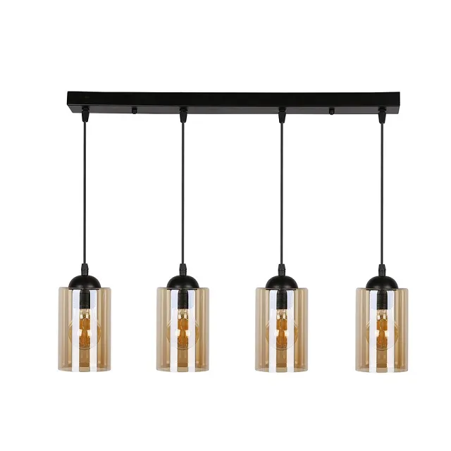 Industrialna lampa wisząca z ozdobnymi kloszami - V140 L6-L15