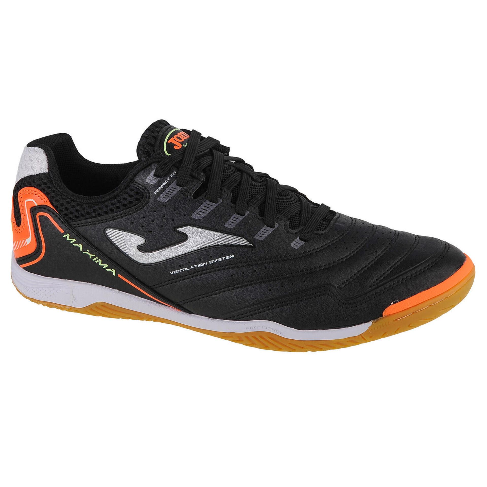 Joma Maxima 2301 Indoor, Unisex Dorosły Czarny Pomarańczowy, Czarny Pomarańczowy, 43.5 EU