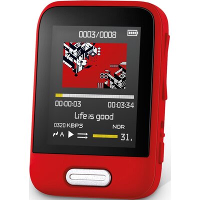 Sencor Odtwarzacz MP3 MP4 SFP 7716RD 16GB Bluetooth wyświetlacz 1,8 cala