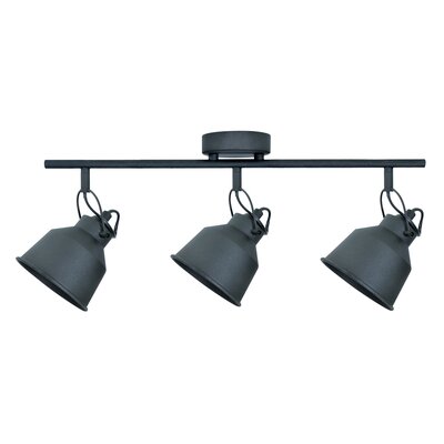 Polux Plafon LAMPA sufitowa NIKO 3 311832 regulowana OPRAWA metalowe reflektorki industrialne czarne 311832