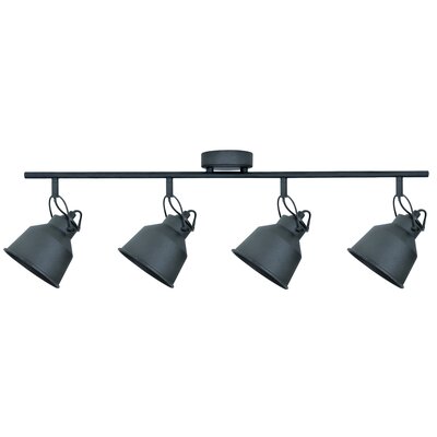 Polux Plafon LAMPA sufitowa NIKO 4 311849 industrialna OPRAWA regulowane reflektorki metalowe czarne 311849