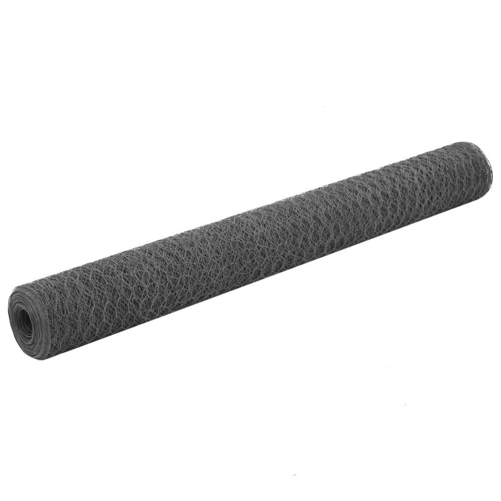 Siatka stalowa z powłoką z Pvc 25x12 m