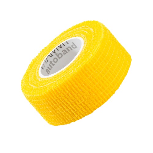 Vitammy Autoband kolor żółty 2,5cm x 450cm Elastyczny bandaż kohezyjny samoprzylepny