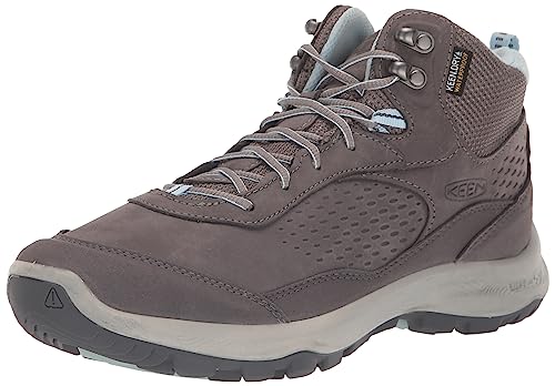 KEEN Terradora Explorer Mid wodoodporne buty trekkingowe damskie, Stalowy szary czyste niebo, 36 EU