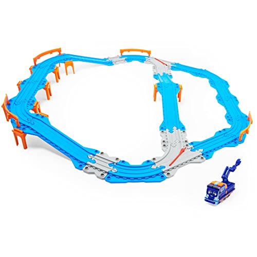 Zestaw Mighty Express Schienen z mechanikiem Push-and-Go Zug Milo