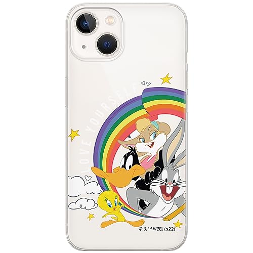 ERT GROUP etui na telefon Iphone 13, case oryginalny i oficjalnie licencjonowany przez Looney Tunes, wzór 016, optymalnie dopasowane, plecki z TPU częściowo przeźroczyste