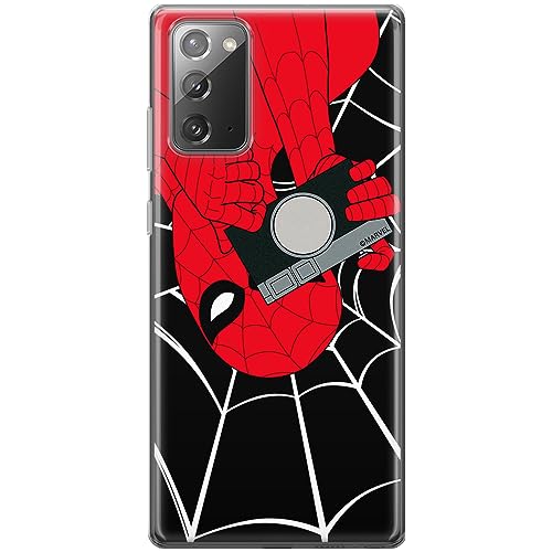 ERT GROUP etui na telefon Samsung GALAXY NOTE 20, case oryginalny i oficjalnie licencjonowany przez Marvel, wzór Spider Man 027, optymalnie dopasowane, plecki z TPU