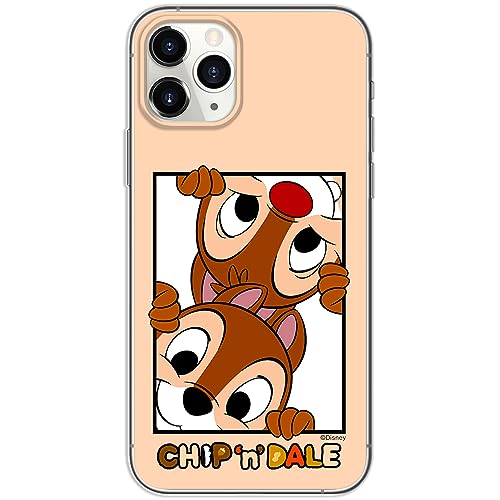 ERT GROUP etui na telefon Iphone 11 PRO, case oryginalny i oficjalnie licencjonowany przez Disney, wzór Chip & Dale 005, optymalnie dopasowane, plecki z TPU