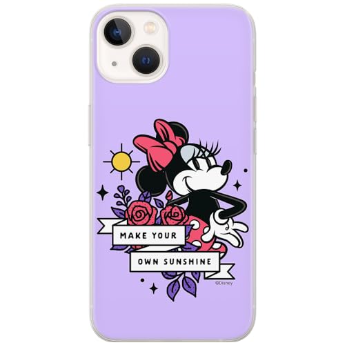 ERT GROUP etui na telefon Iphone 13, case oryginalny i oficjalnie licencjonowany przez Disney, wzór Minnie 073, optymalnie dopasowane, plecki z TPU