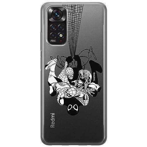 ERT GROUP etui na telefon Xiaomi REDMI NOTE 11 4G/ 11S 4G, case oryginalny i oficjalnie licencjonowany przez Marvel, wzór Spider Man 043, optymalnie dopasowane, plecki z TPU częściowo przeźroczyste