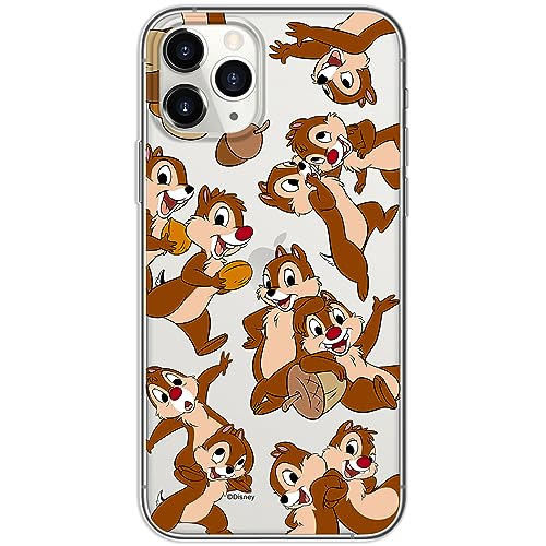 ERT GROUP etui na telefon Iphone 11 PRO, case oryginalny i oficjalnie licencjonowany przez Disney, wzór Chip & Dale 004, optymalnie dopasowane, plecki z TPU częściowo przeźroczyste