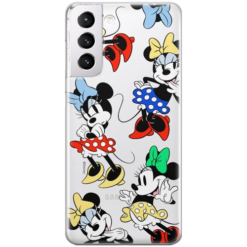ERT GROUP etui na telefon Samsung S21 PLUS, case oryginalny i oficjalnie licencjonowany przez Disney, wzór Minnie 076, optymalnie dopasowane, plecki z TPU częściowo przeźroczyste