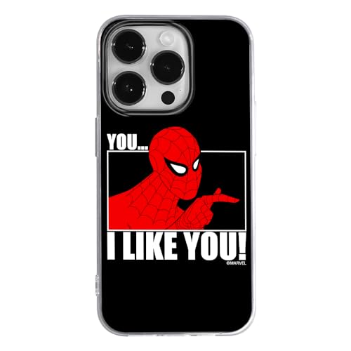 ERT GROUP etui na telefon Iphone 14 PRO, case oryginalny i oficjalnie licencjonowany przez Marvel, wzór Spider Man 034, optymalnie dopasowane, plecki z TPU