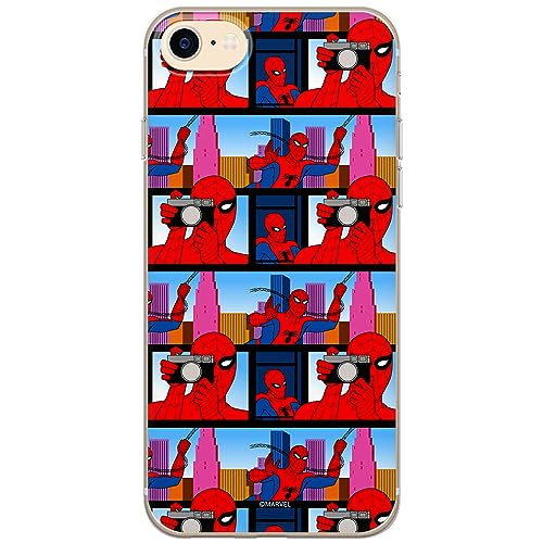 ERT GROUP etui na telefon Iphone 7/8/ SE 2/ SE 3, case oryginalny i oficjalnie licencjonowany przez Marvel, wzór Spider Man 038, optymalnie dopasowane, plecki z TPU