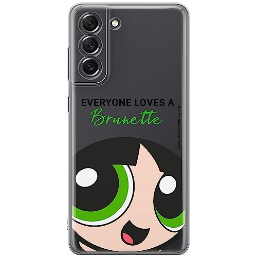 ERT GROUP etui na telefon Samsung S21 FE, case oryginalny i oficjalnie licencjonowany przez The Powerpuff Girls, wzór The Powerpuff Girls 013, plecki z TPU częściowo przeźroczyste