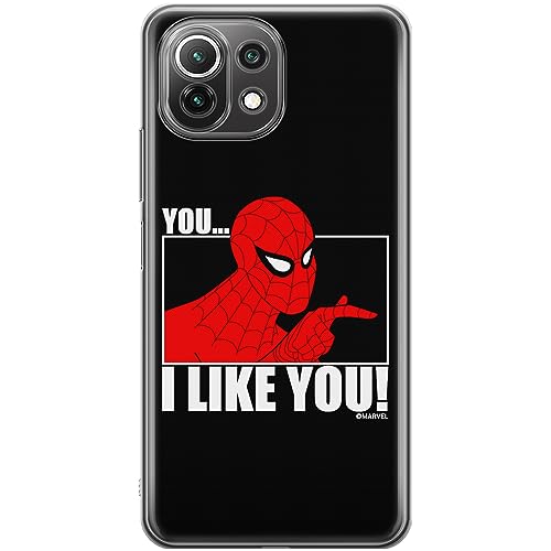 ERT GROUP etui na telefon Xiaomi 11 LITE 4G / 11 LITE 5G, case oryginalny i oficjalnie licencjonowany przez Marvel, wzór Spider Man 034, optymalnie dopasowane, plecki z TPU