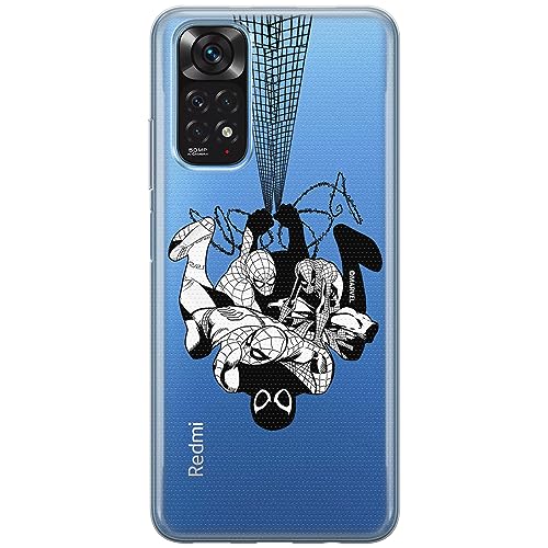ERT GROUP etui na telefon Xiaomi REDMI NOTE 11T/ 11S 5G/ POCO M4 PRO 5G, case oryginalny i oficjalnie licencjonowany przez Marvel, wzór Spider Man 043, plecki z TPU częściowo przeźroczyste
