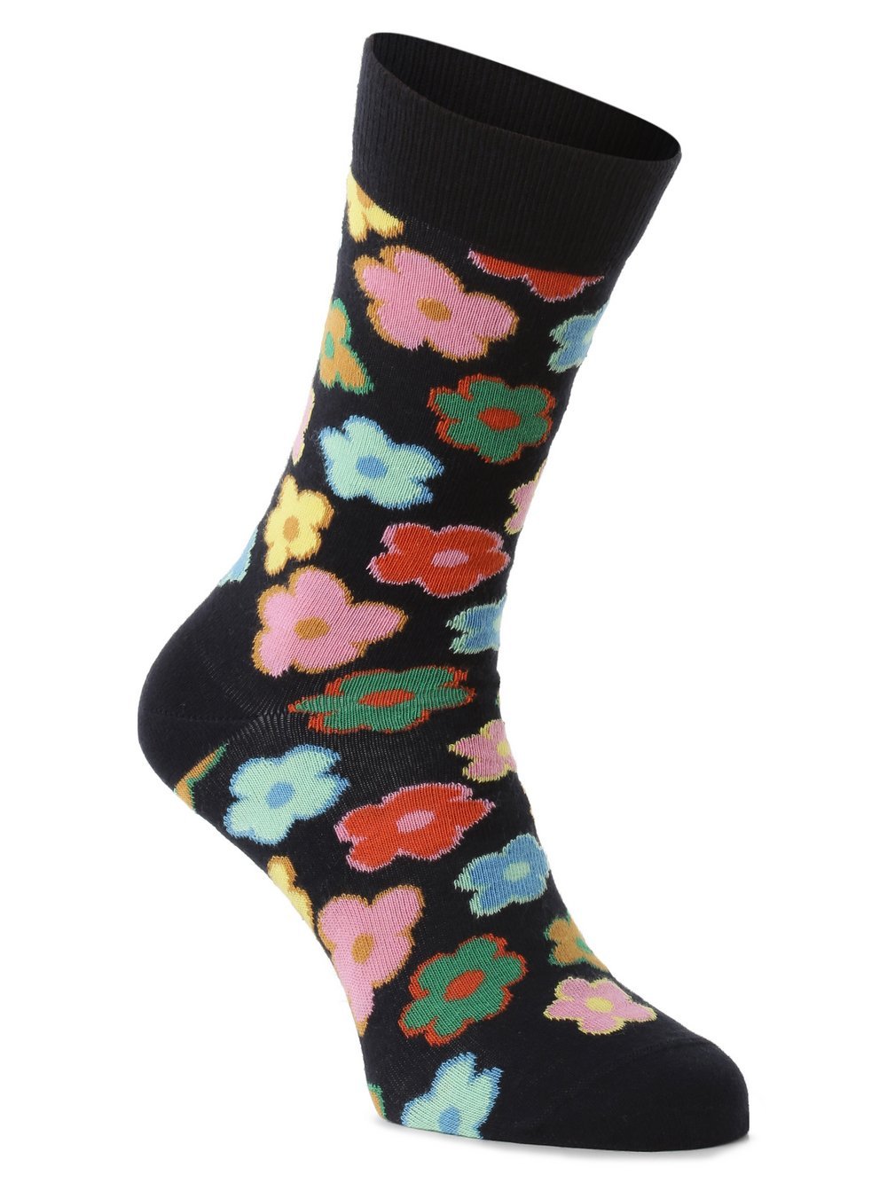 Happy Socks - skarpety z drobnej dzianiny, niebieski|wielokolorowy