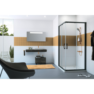 VITALLE CU0107123322 GARDA Kabina drzwi suwane 90x90x200 czarny