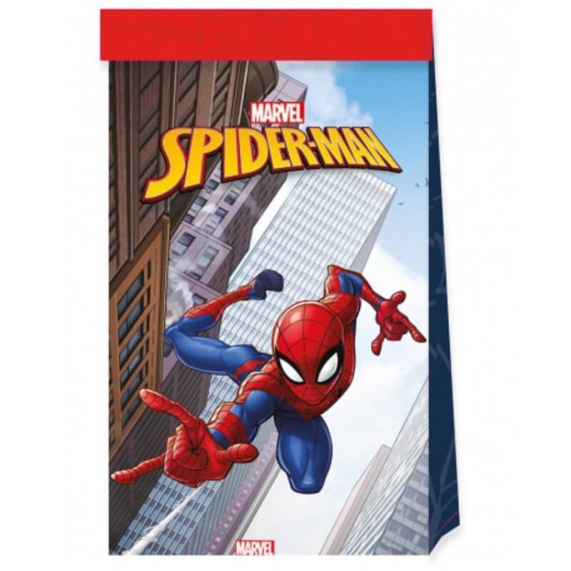 Torebki Papierowe Na Upominki Spiderman, 4 Szt.