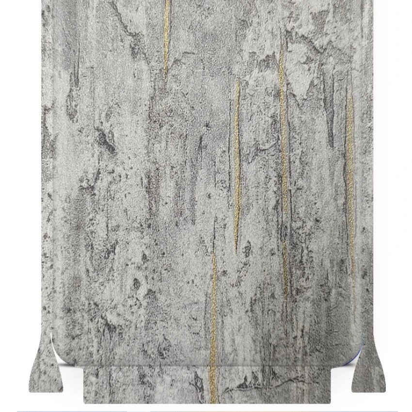 Folia naklejka skórka strukturalna na TYŁ+BOKI do vivo S5 -  Beton Złote Paski - apgo SKINS