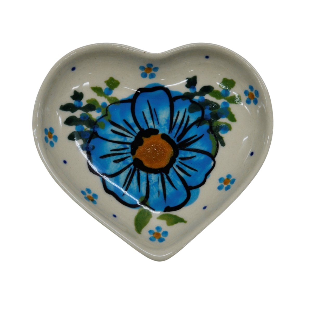 Ceramiczna podstawka serce Ceramika Bolesławiec