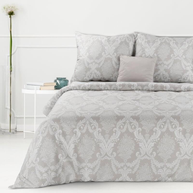 Pościel Bawełniana 220X200 Sara 05 Szara Ornamenty Eurofirany