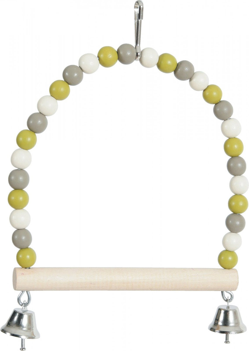 Zolux Huśtawka perła z drewnianą żerdką i dzwoneczkami