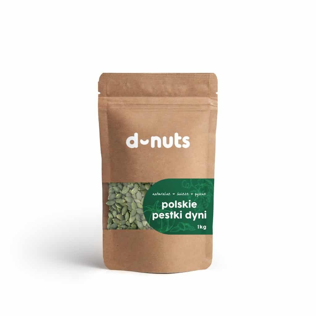 POLSKIE PESTKI DYNI ŁUSKANE 1 KG D-NUTS