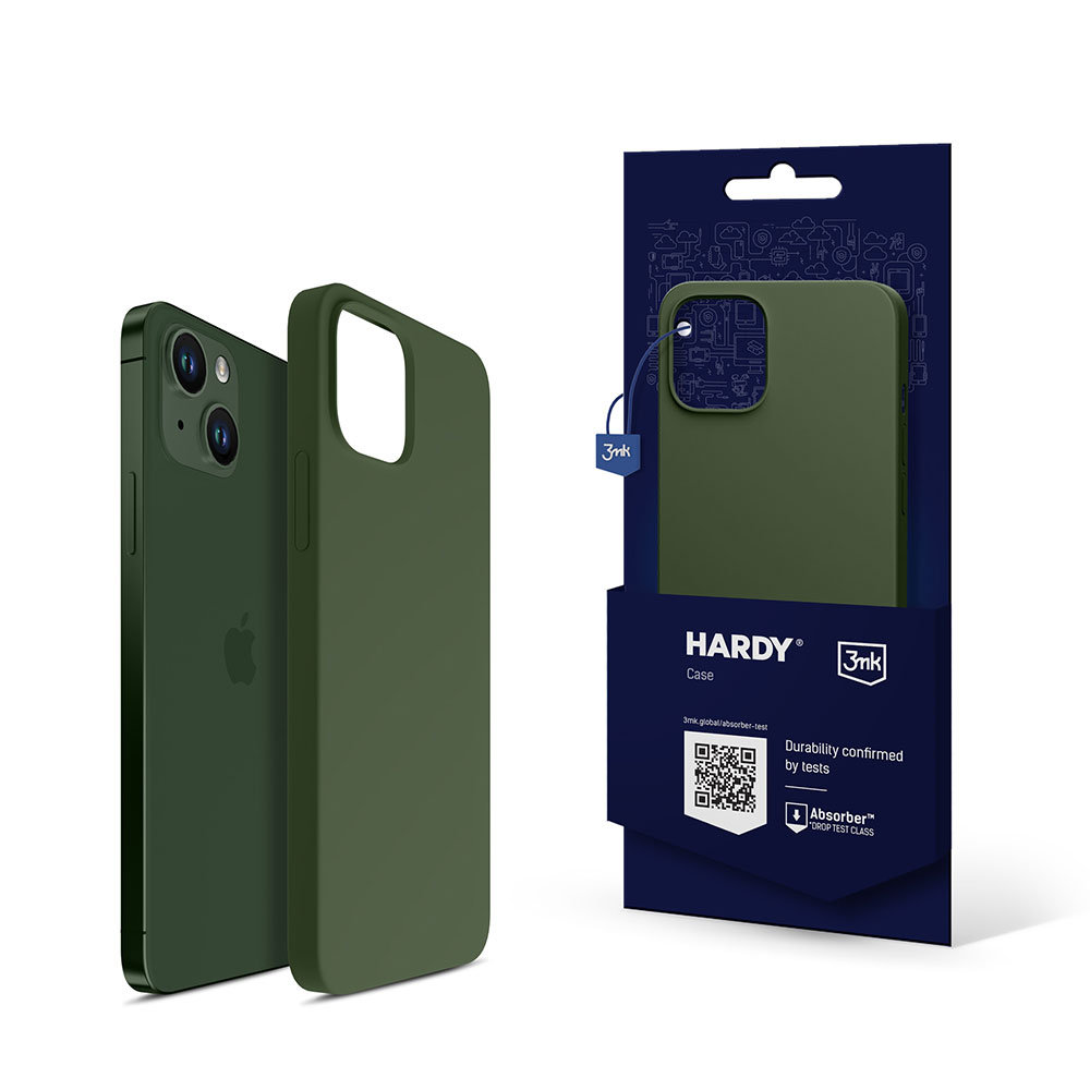 3mk Hardy Silicone MagCase do iPhone 15 Plus Alpine Green