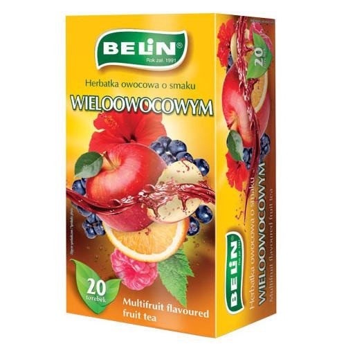 Belin Herbatka owocowa o smaku wieloowocowym Multifruit, 20torebek