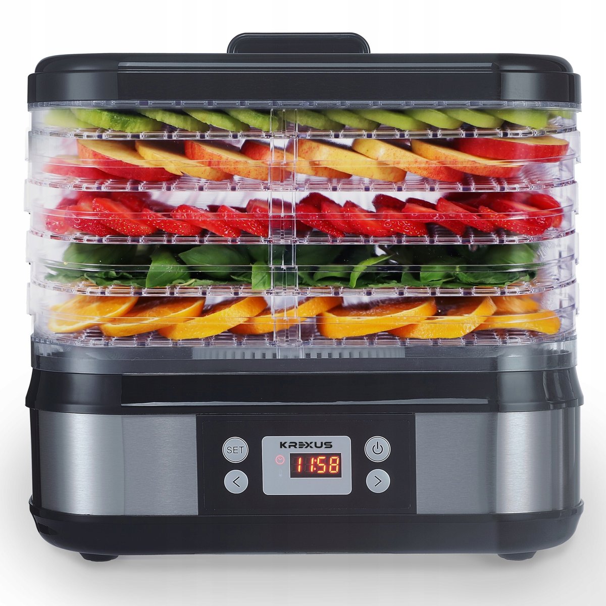 Suszarka do Grzybów Owoców Warzyw Dehydrator Timer Krexus