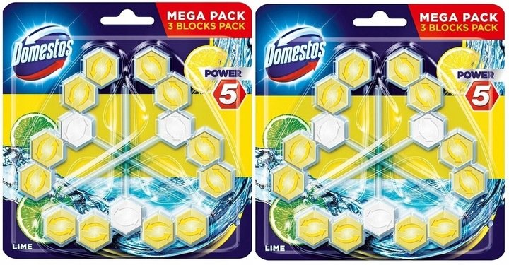 Domestos Power 5 Lime Kostka Toaletowa 6x55g