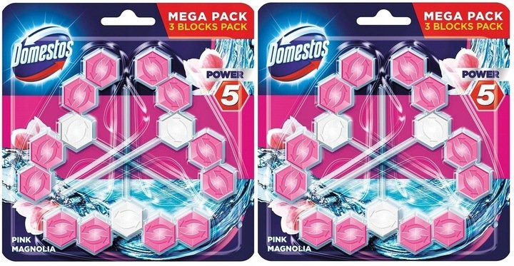 Domestos Power 5 Magnolia Kostka Toaletowa 6x55g