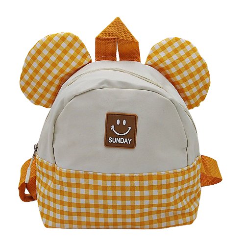 Plecak dla przedszkolaka żółty z uszami