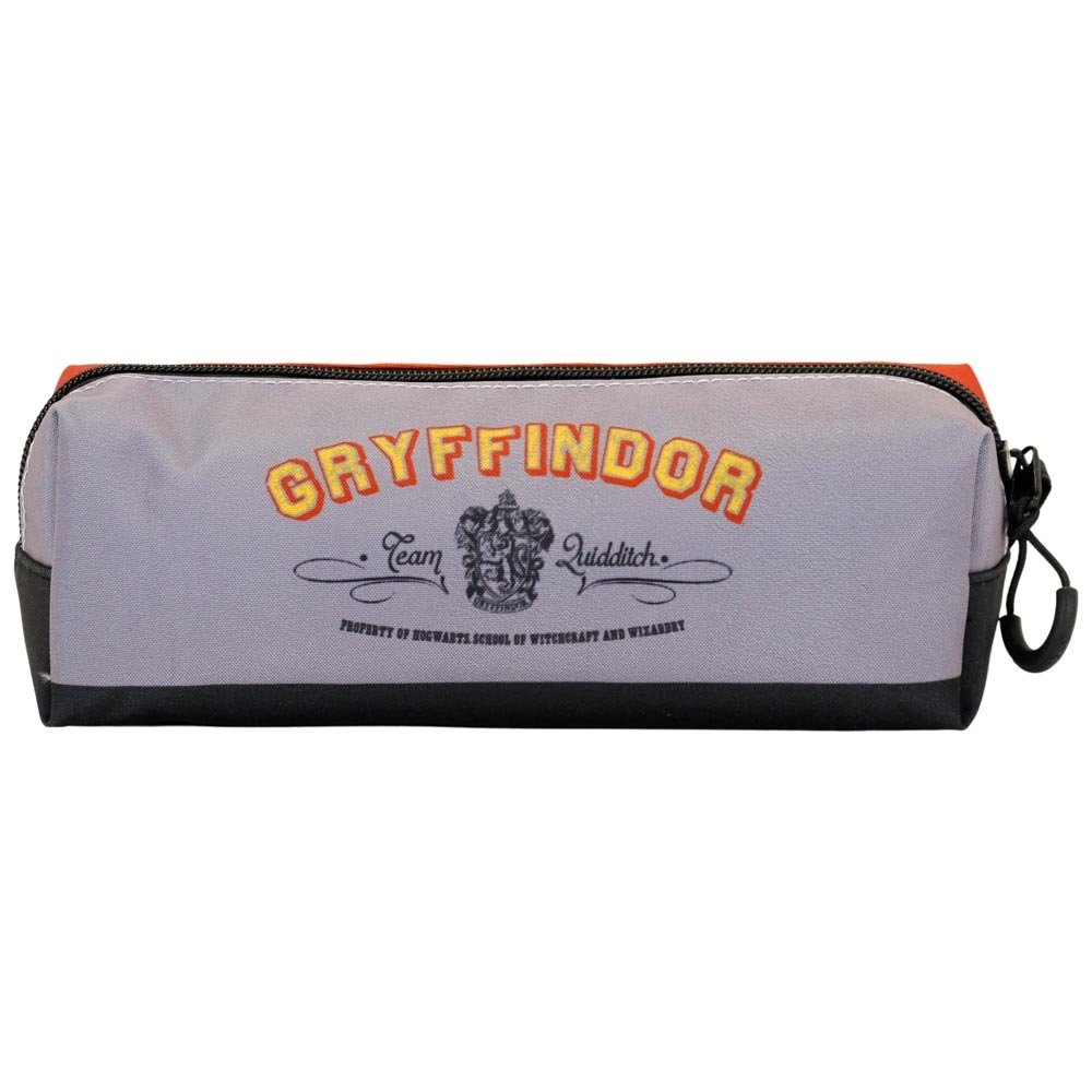 Kwadratowy piórnik jednokomorowy Harry Potter Gryffindor