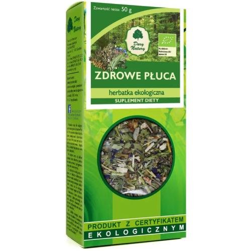 Dary Natury Herbatka Zdrowe Płuca Suplement Diety BIO 50g -