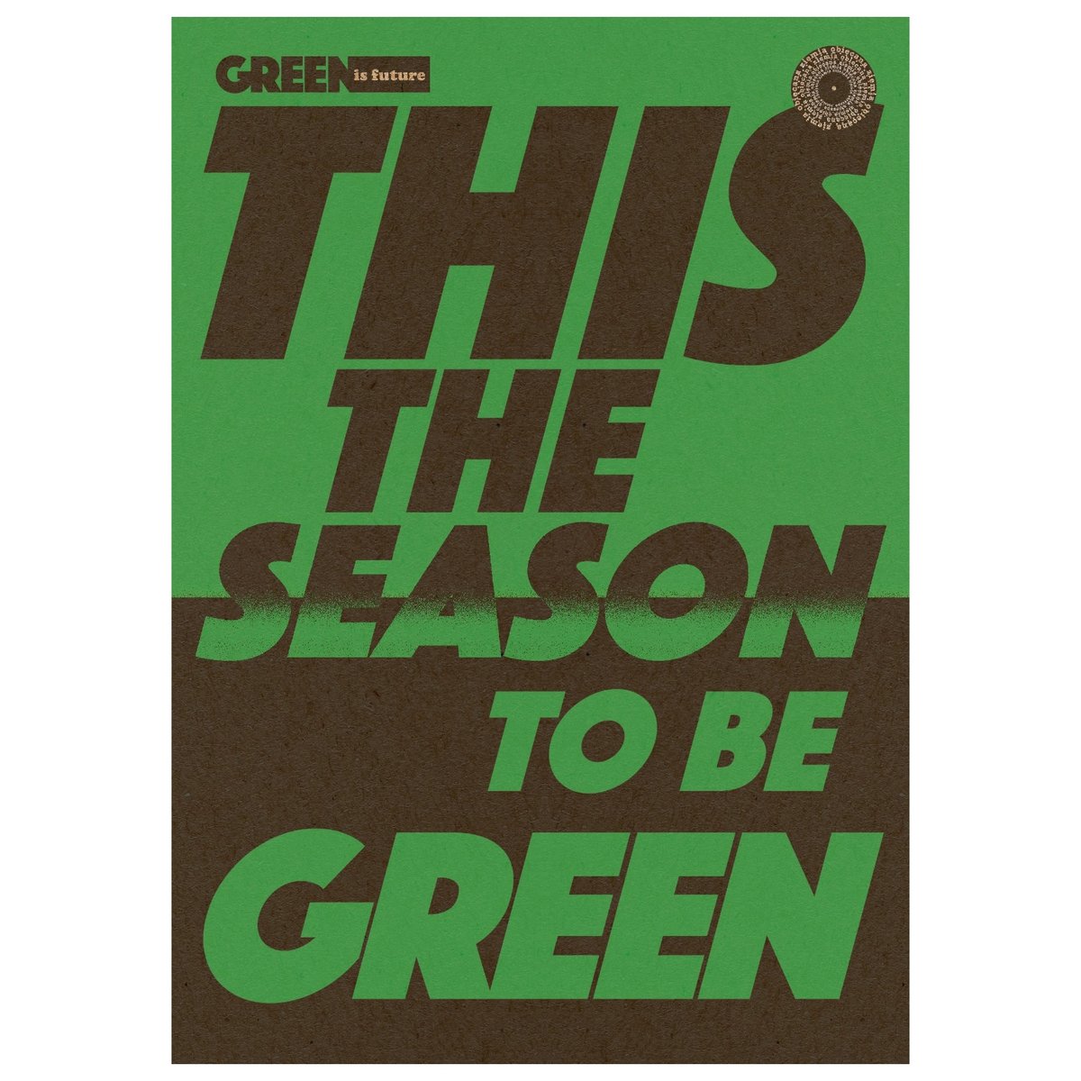 GREEN.TYPO.GREEN zeszyt 60A4 w kratkę k r a f t